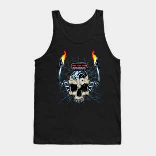 skull with car engine and nitro Tank Top